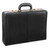 McKlein 80445 USA Reagan Leather 3.5" Attaché Briefcase Black