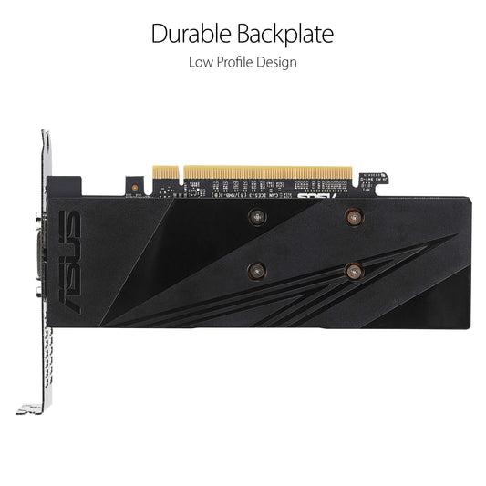 ASUS GeForce 4GB HDMI 2.0 DP 1.4 DVI Graphics Card (GTX1050TI-O4G-LP-BRK)