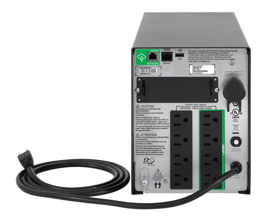 ASUS APC 1500VA Smart-UPS with SmartConnect, Pure Sinewave UPS Battery Backup, Line Interactive, 120V Uninterruptible Power Supply (SMT1500C)