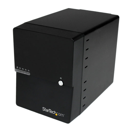 STARTECH USB 3.0/eSATA 4-Bay SATA III Hard Drive Enclosure with Built-In HDD Fan and UASP (S3540BU33E)