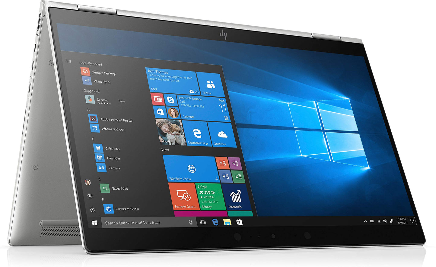 HP Elitebook X360 1030 G4 13.3" Touchscreen 2 in 1 Notebook - 1920 X 1080 - Core i7 i7-8565U - 16 GB RAM - 256 GB SSD - Windows 10 Pro 64-bit - Intel UHD Graphics 620 - in-Plane Switching (IPS) T