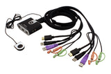 2-Port USB Hd Audio/Video Kvm Switch
