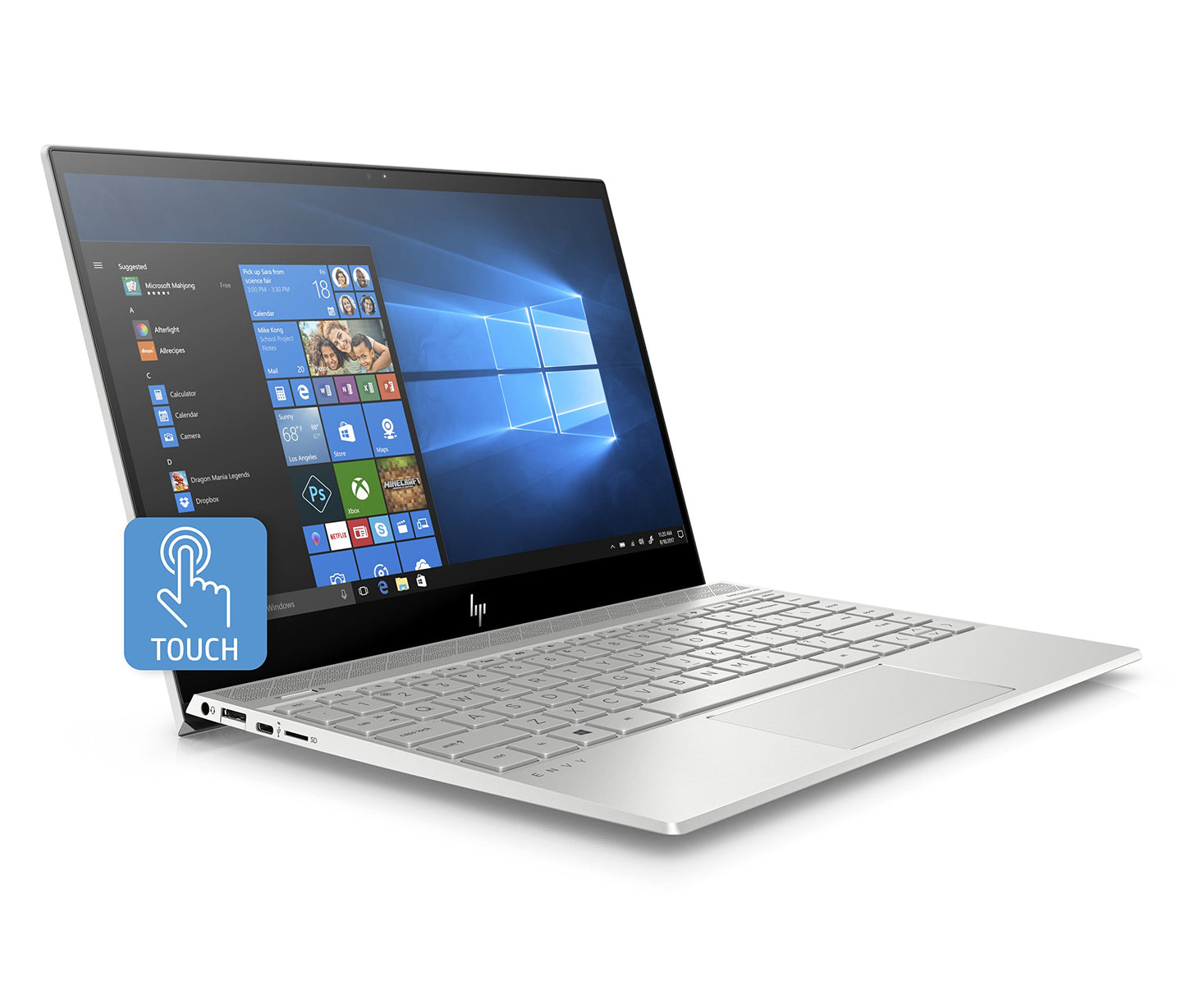 Hewlett Packard 4LX73UA#ABL HP 13-ah0001ca 13.3" FHD Touch Laptop, Core i5-8250U, 8GB, 256 GB, Windows 10 High End