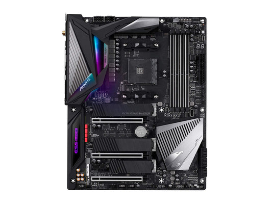 GIGABYTE X570 AORUS Master (AMD Ryzen 3000/X570/ATX/PCIe4.0/DDR4/USB3.1/ESS 9118 Sabre HiFi DAC/Fins-Array Heatsink/RGB Fusion 2.0/3xM.2 Thermal Guard/Gaming Motherboard)