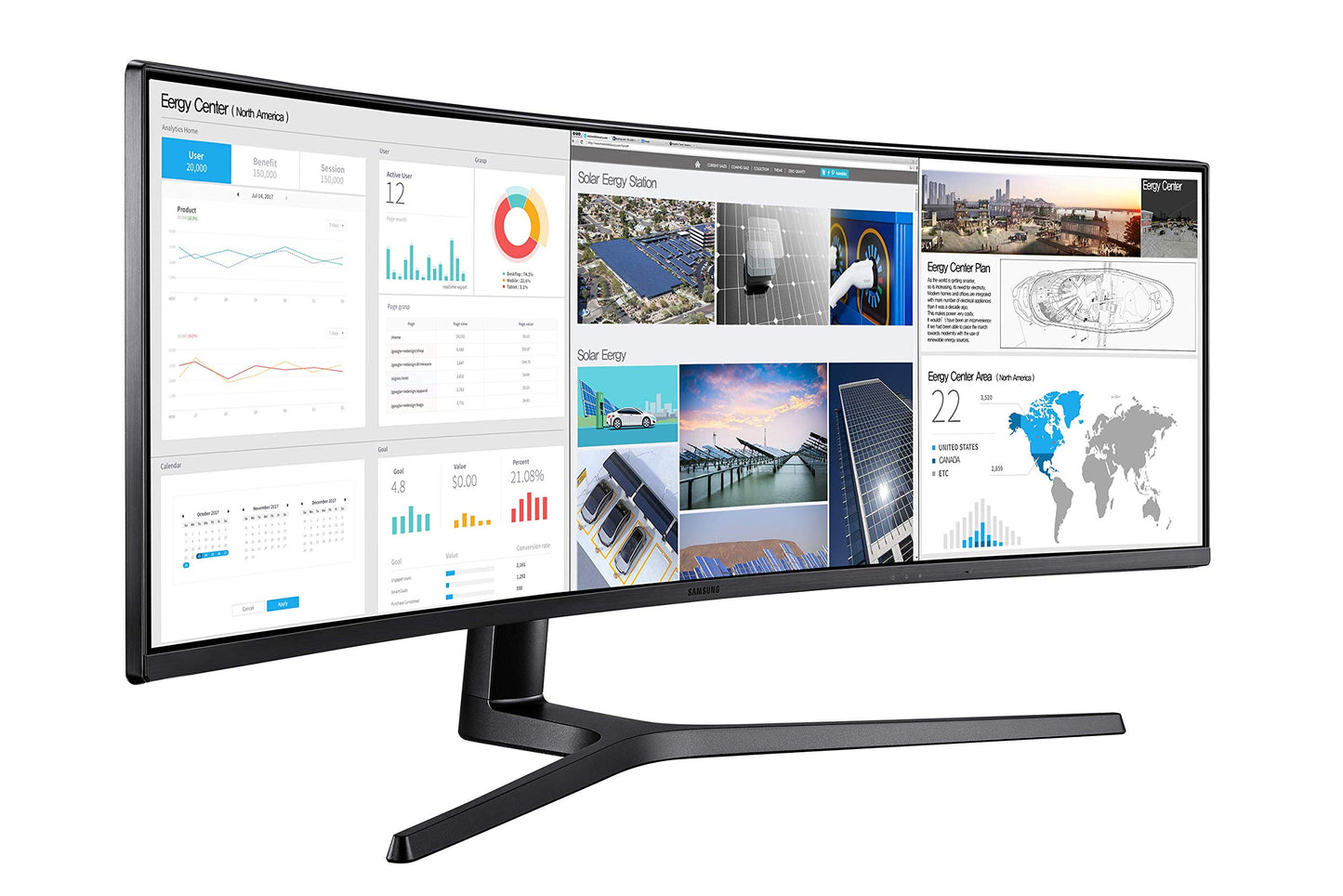 Samsung LC49J890DKNXZA 49" C49J890DKN 3840x1080 Super Ultra-Wide Monitor with USB-C for Business