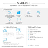 HP Pavilion 24-inch All-in-One Computer, Intel Core i7-7700T Quad-Core, 8GB RAM, 1TB Hard Drive, 16GB Intel Optane, Windows 10 (24-x030, White)