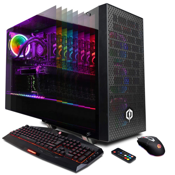 CYBERPOWERPC Gamer Supreme Liquid Cool SLC10000CPGV3 w/Intel Core i7-9700K 3.6GHz Gaming Computer
