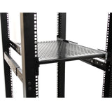 StarTech.com 2U Sliding Server Rack Mount Shelf - Adjustable Mounting Depth - Vented - 50lb - Heavy Duty Universal 19" Rack Shelf for Equipment Rack (UNISLDSHF19)