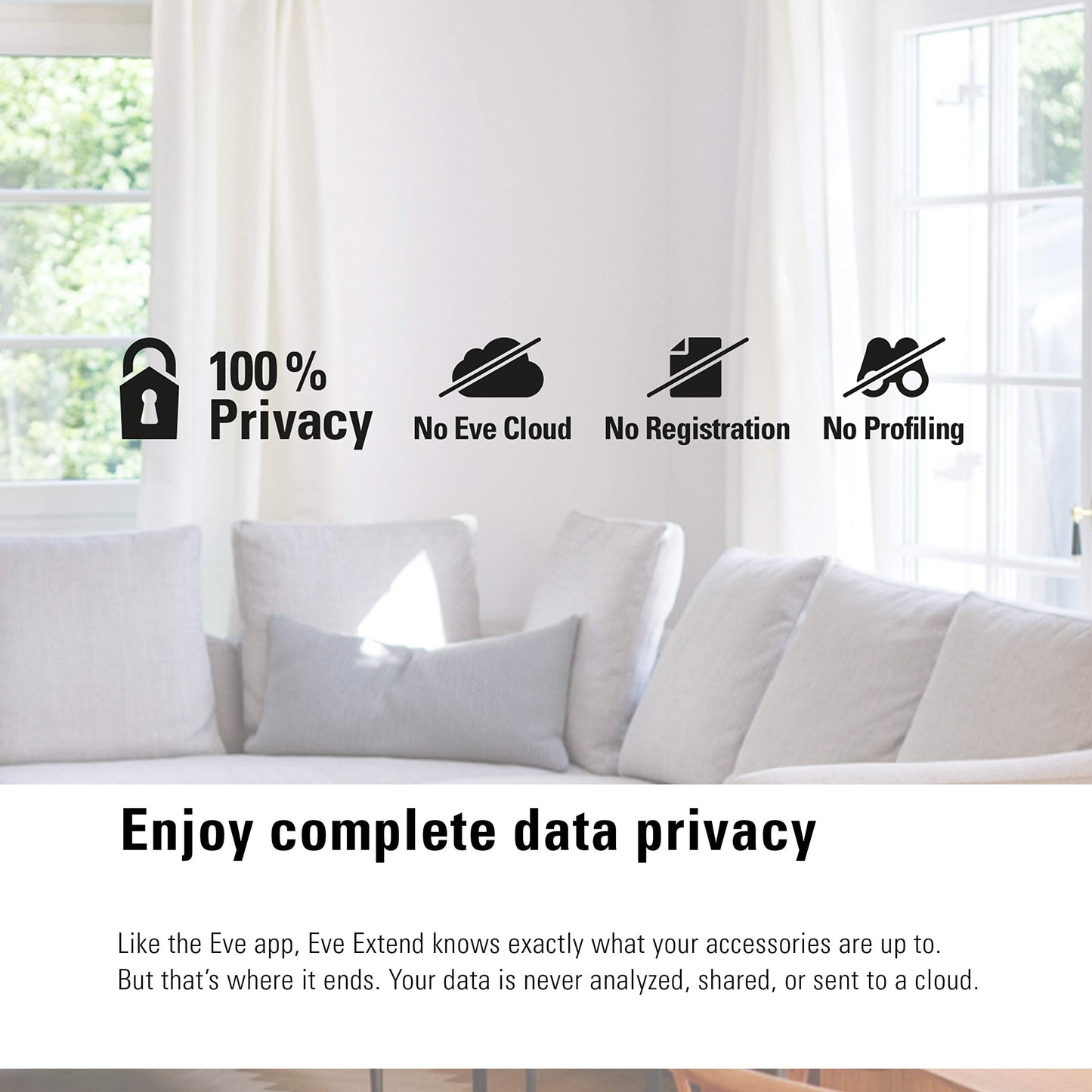 Eve EVE 20EAB9901 Bluetooth Range Extender for Apple HomeKit-Enabled Accessories, White