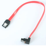 StarTech.com 12in Latching SATA to Right Angle SATA Serial ATA Cable - SATA cable - Serial ATA 150/300 - SATA (F) to SATA (F) - 1 ft - latched, right-angled connector - red - LSATA12RA1