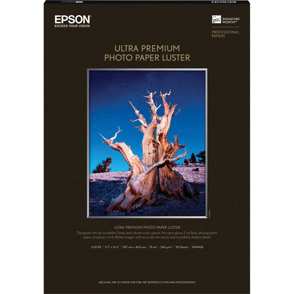 Epson Ultra Premium Photo Paper Luster, 11.7