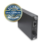 TRENDnet 100Base-TX to 100Base-FX Multi Mode MT-RJ Fiber Converter (2 Km /1.2 Miles), Lifetime Protection, TFC-110MM