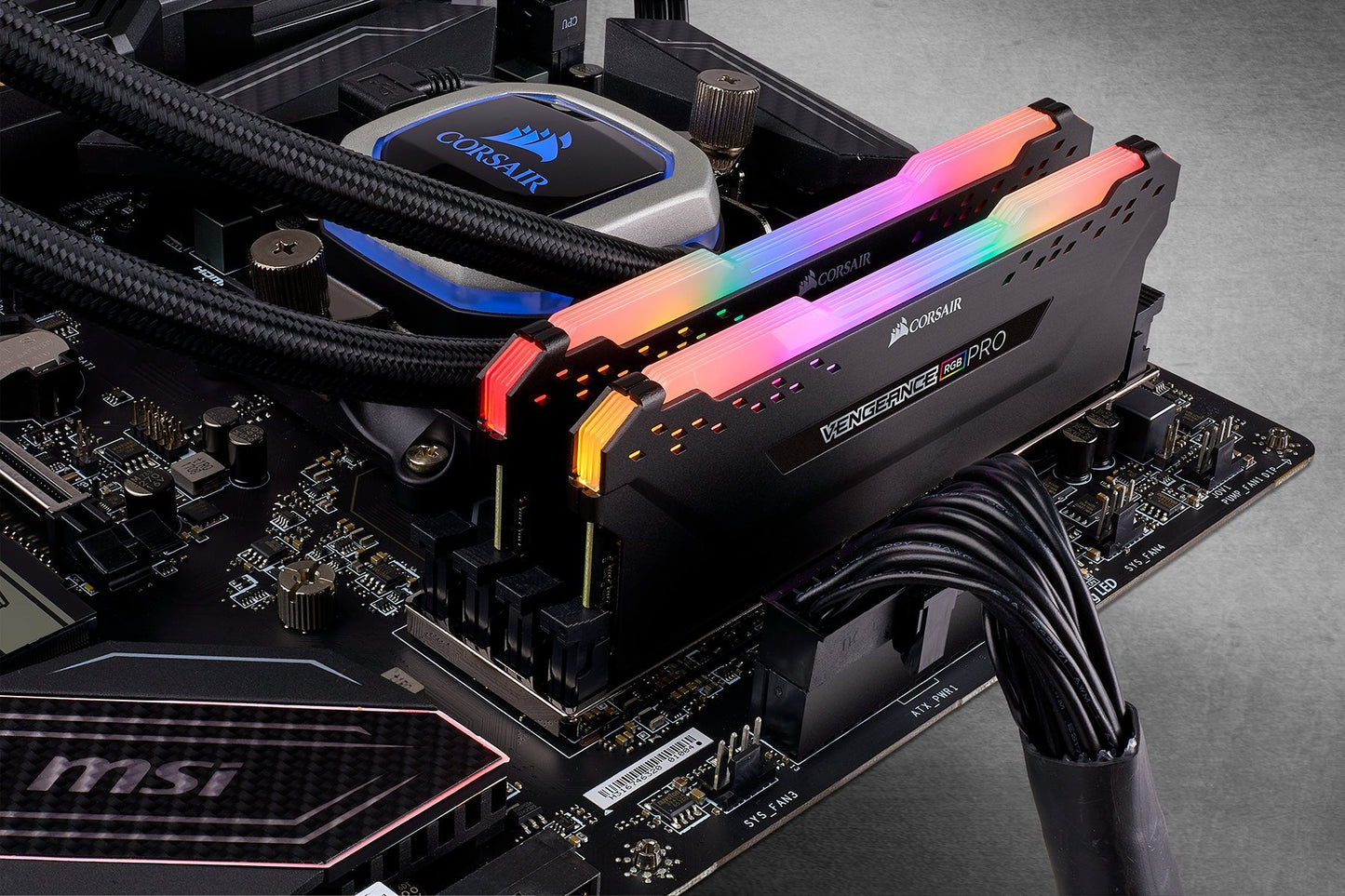 Corsair Vengeance RGB Pro 16GB (2x8GB) DDR4 3600 (PC4-28800) C18 Desktop Memory - Black