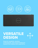 VisionTek VT5000 Dual 4K Thunderbolt 3 Monitor Laptop Docking Station, 87W Power Delivery, Plug and Play, HDMI, DisplayPort, USB 3.0 Ports, RJ45 Gigabit Ethernet, VGA (901227)