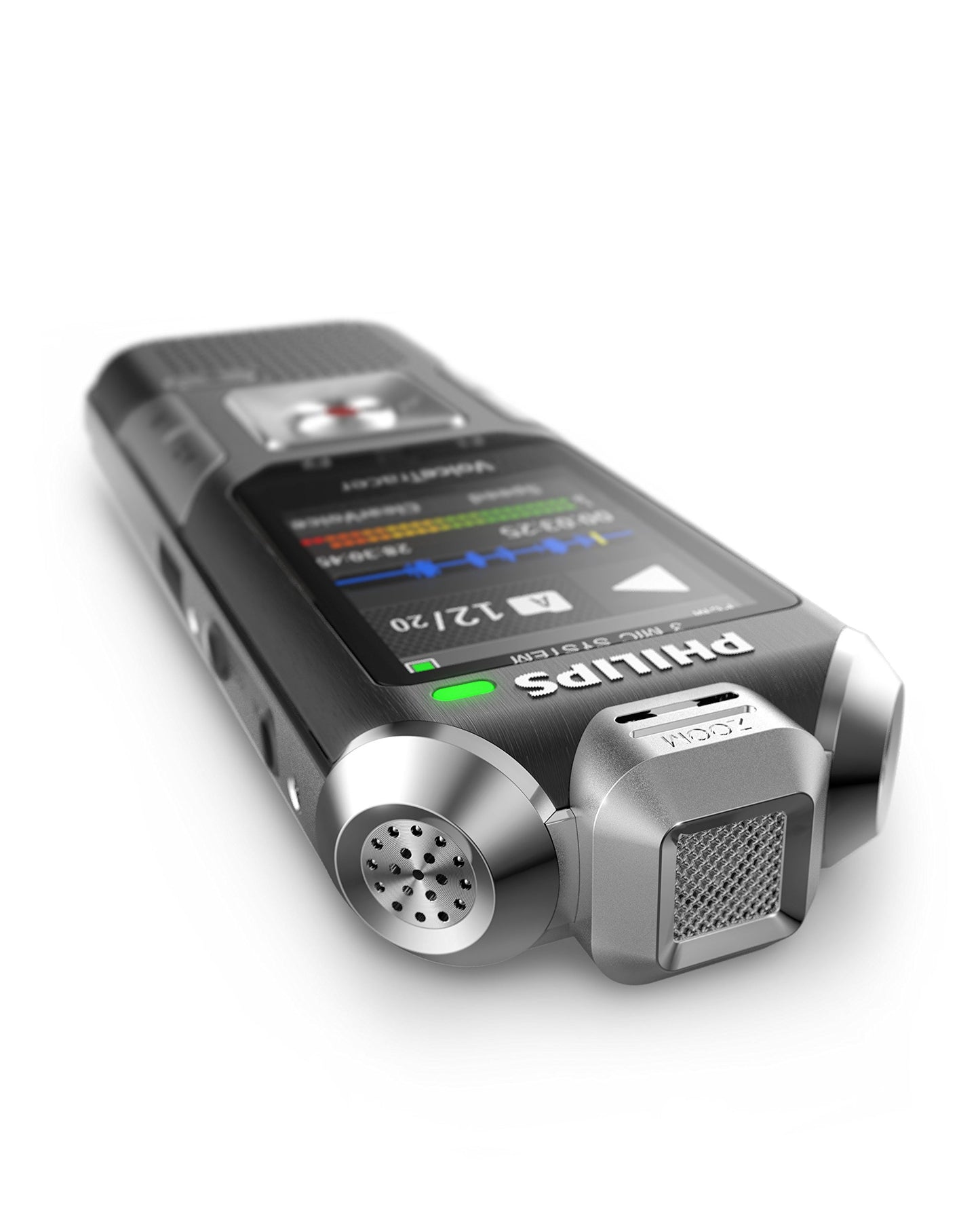 Voice Tracer Digital Audio Recorder with 3Mic AutoZoom+ Technology