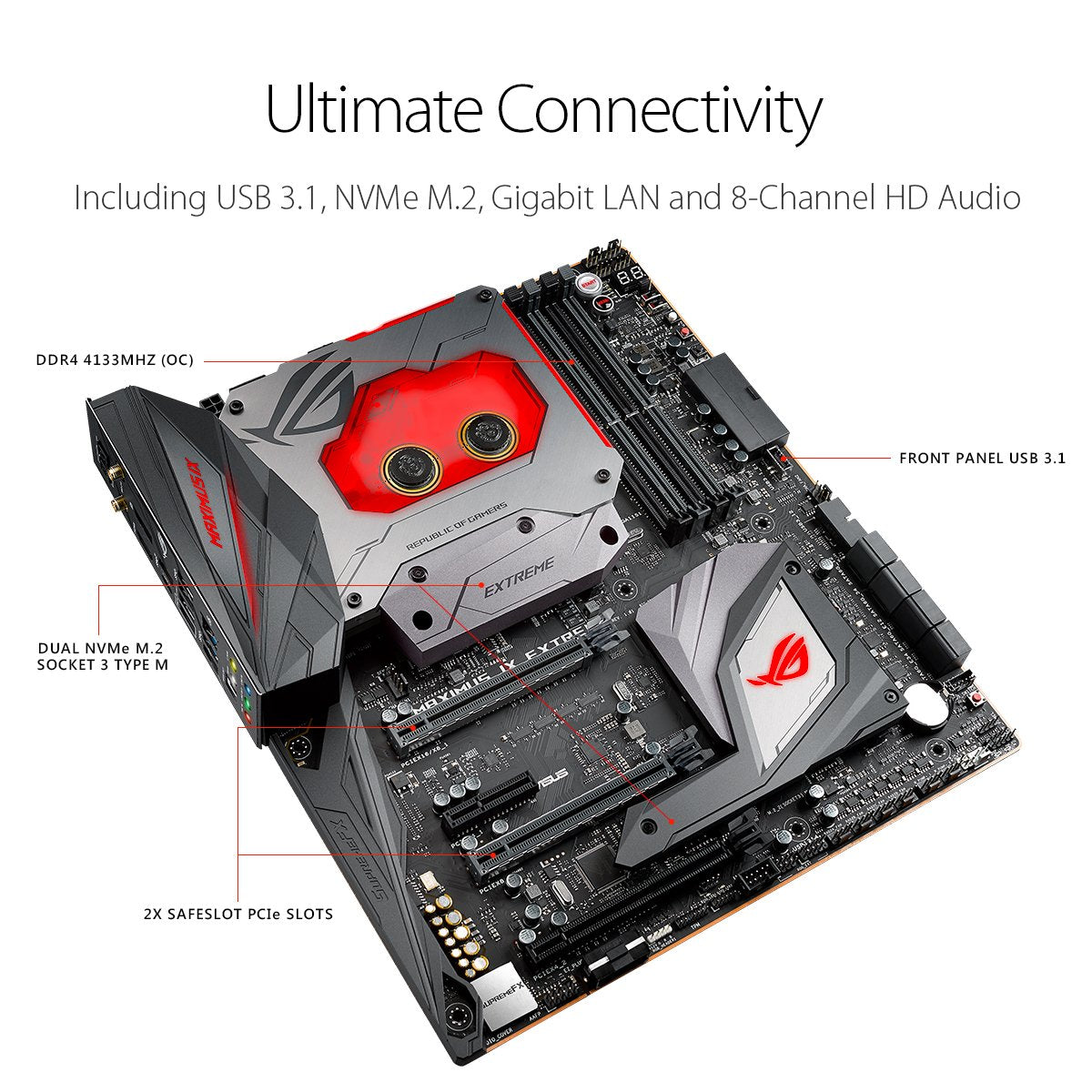 ASUS ROG Maximus IX Extreme LGA1151 DDR4 DP HDMI M.2 Z270 EATX Motherboard with onboard AC Wifi