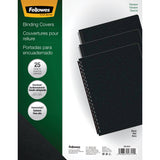 FELLOWES FLW5224701, Futura Presentation Covers, Oversize, 25-Pack (Black)