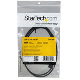 StarTech USB2AUB2RA1M USB2AUB2RA1M 1m 3-Feet Micro-USB Cable with Right-Angled Connectors-M/M-USB A to Micro B Cable
