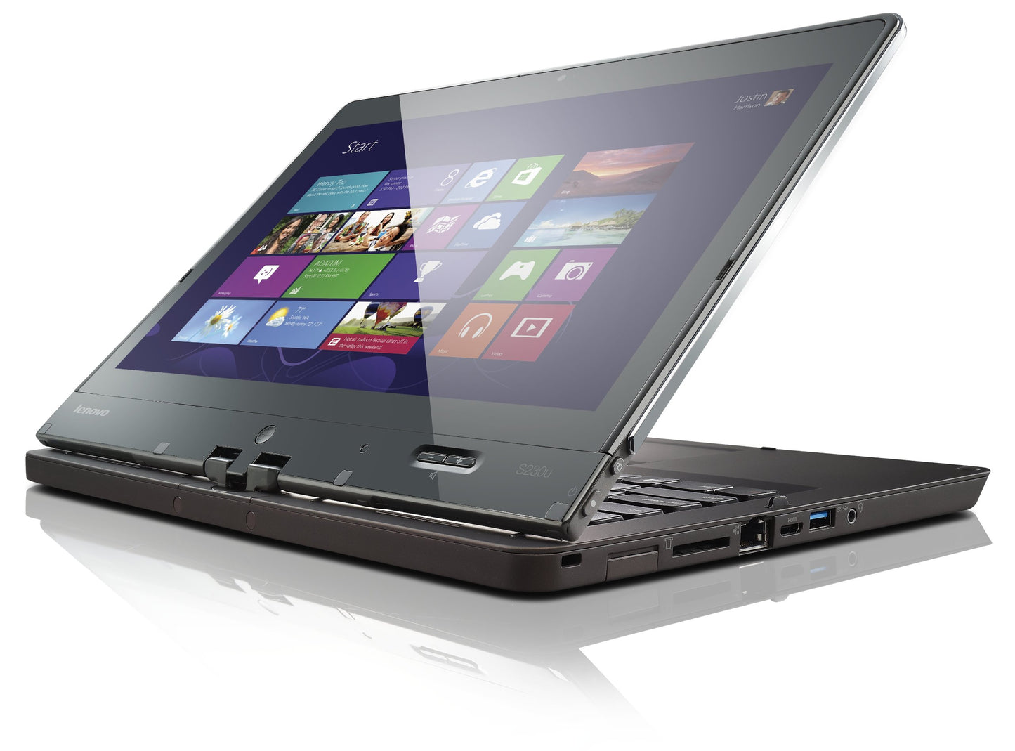 Lenovo ThinkPad Twist S230u 33476UU 12.5-Inch Convertible 2 in 1 Touchscreen Laptop (1.8 GHz Intel Core i5-3337U Processor, 4GB DDR3, 500GB HDD, 24GB SSD, Windows 8 Pro) Black