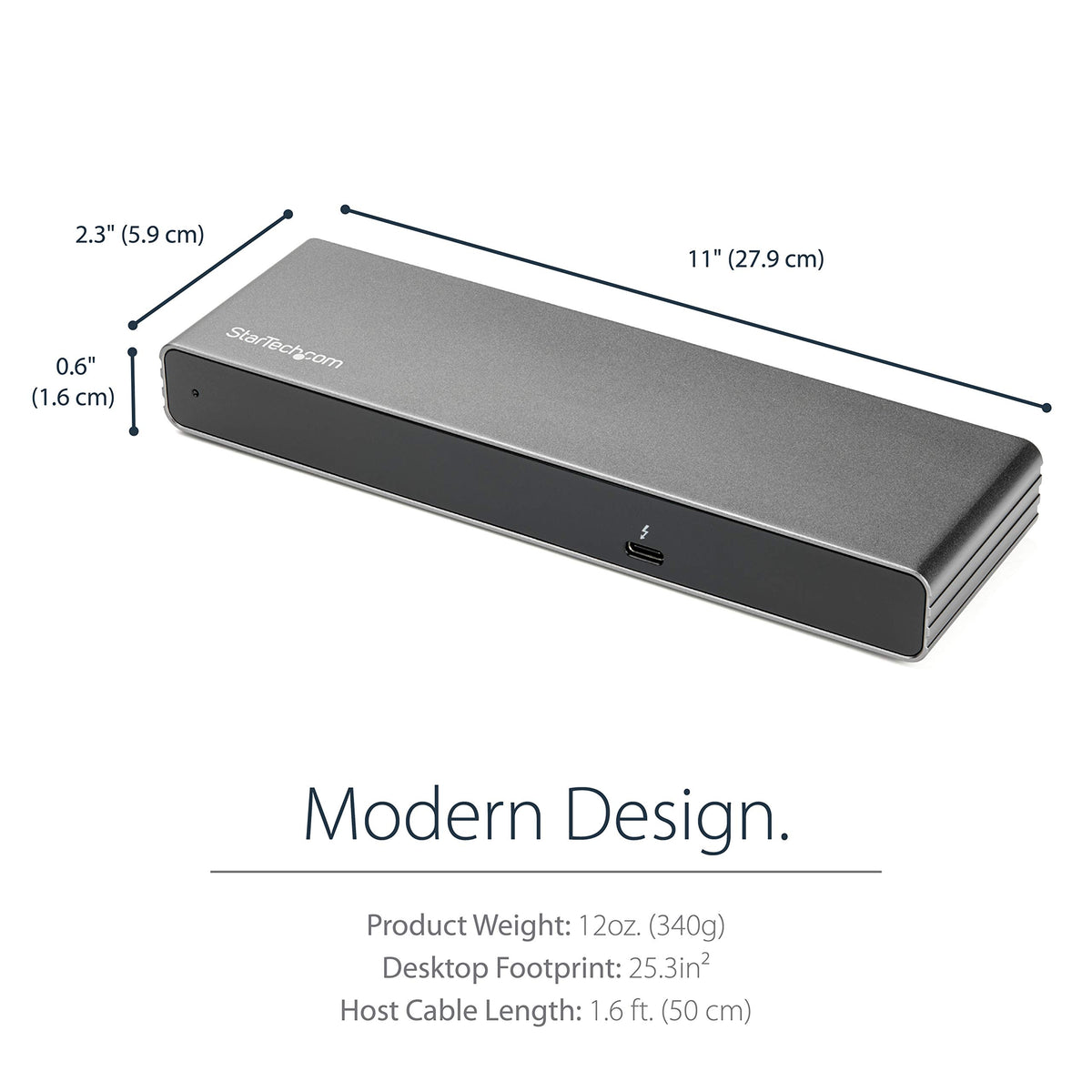 StarTech.com Dual 4K Monitor Thunderbolt 3 Dock with DisplayPort, HDMI & VGA - 85W Power Delivery + Charging - Mac & Windows (TB3DK2DHV)