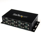 StarTech.com 8 Port USB to Serial RS232 Adapter - Wall Mount - Din Rail - COM Port Retention - FTDI USB to DB9 RS232 Hub (ICUSB2328I)