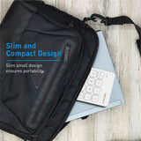 Macally Wireless Bluetooth Numeric Keypad Keyboard for Laptop, Apple Mac iMac MacBook Pro/Air, iPad Windows PC, Tablet, or Desktop Computer Rechargeable 18 Key Slim Number Pad Numerical Numpad - White