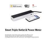 Eve Energy Strip - Smart Triple Outlet & Power Meter with surge, overvoltage, overcurrent protection, Apple HomeKit Technology