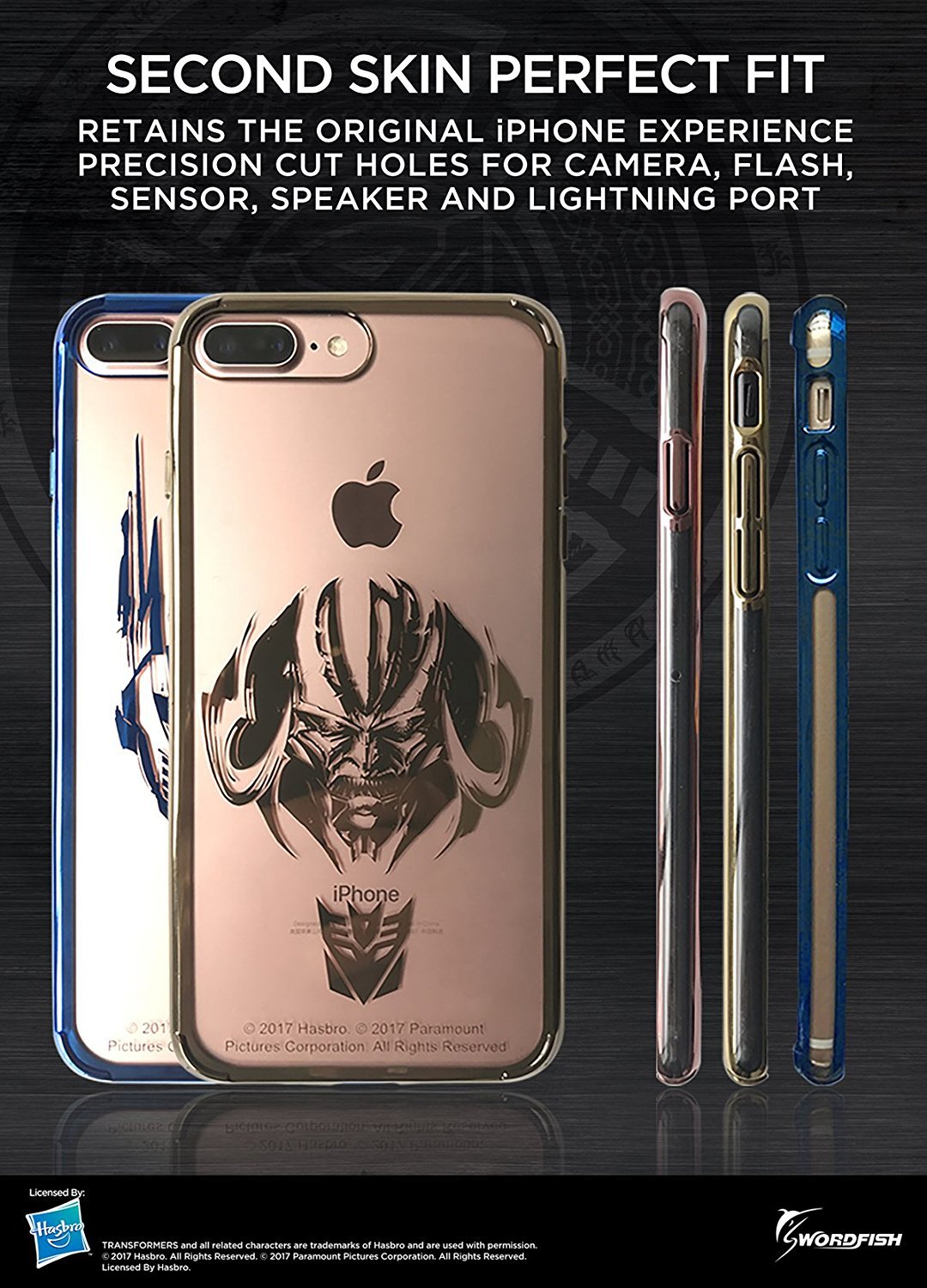 Transformers: Licensed Swordfish Tech iPhone 7,iPhone 8 Accessories Kit Including Phone Case, Ring Grip Stand & Glass Screen Protector