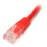 StarTech.com M45PATCH15RD Molded RJ45 UTP Cat 5e Patch Cable, 15-Feet (Red)