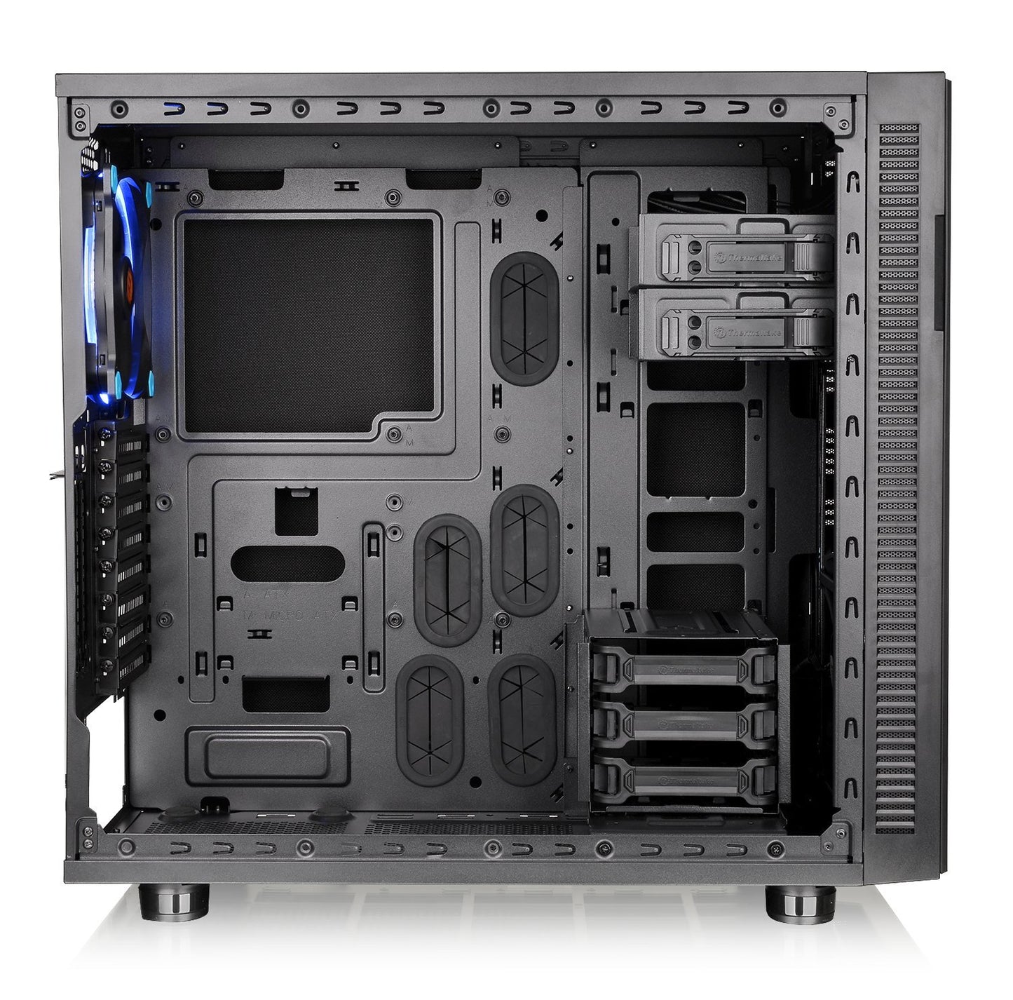 Thermaltake Suppressor F31 Tempered Glass Edition SPCC ATX Mid Tower Tt LCS Certified Ultra Quiet Gaming Silent Computer Chassis CA-1E3-00M1WN-03