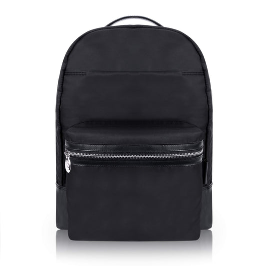 McKlein 18555 USA Parker 15" Nylon Dual Compartment Laptop Backpack Black
