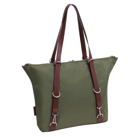 McKlein 18481 USA Dylan 3-in-1 Nylon Convertible Backpack Tote Green