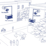 TRENDnet Indoor/Outdoor 4 MP, Motorized Varifocal PoE IR Network Camera, Auto-Focus, Optical Zoom, Digital WDR, Night Vision up to 100ft, IP66 Rated Housing, ONVIF, IPv6, TV-IP344PI