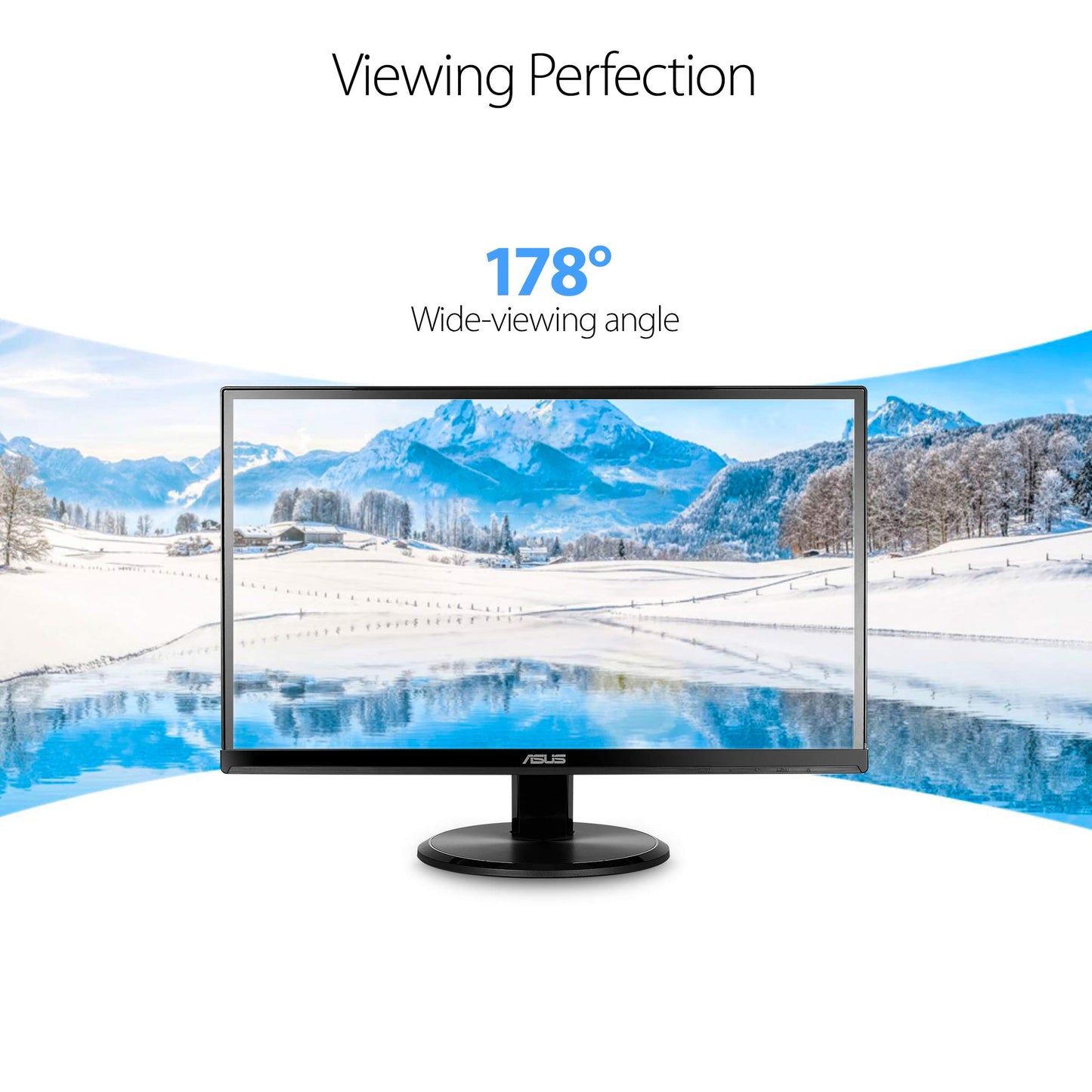 Asus VA229HR 22" Monitor Frameless 1080P 75Hz IPS Eye Care HDMI VGA with 178° Wide Viewing Angle