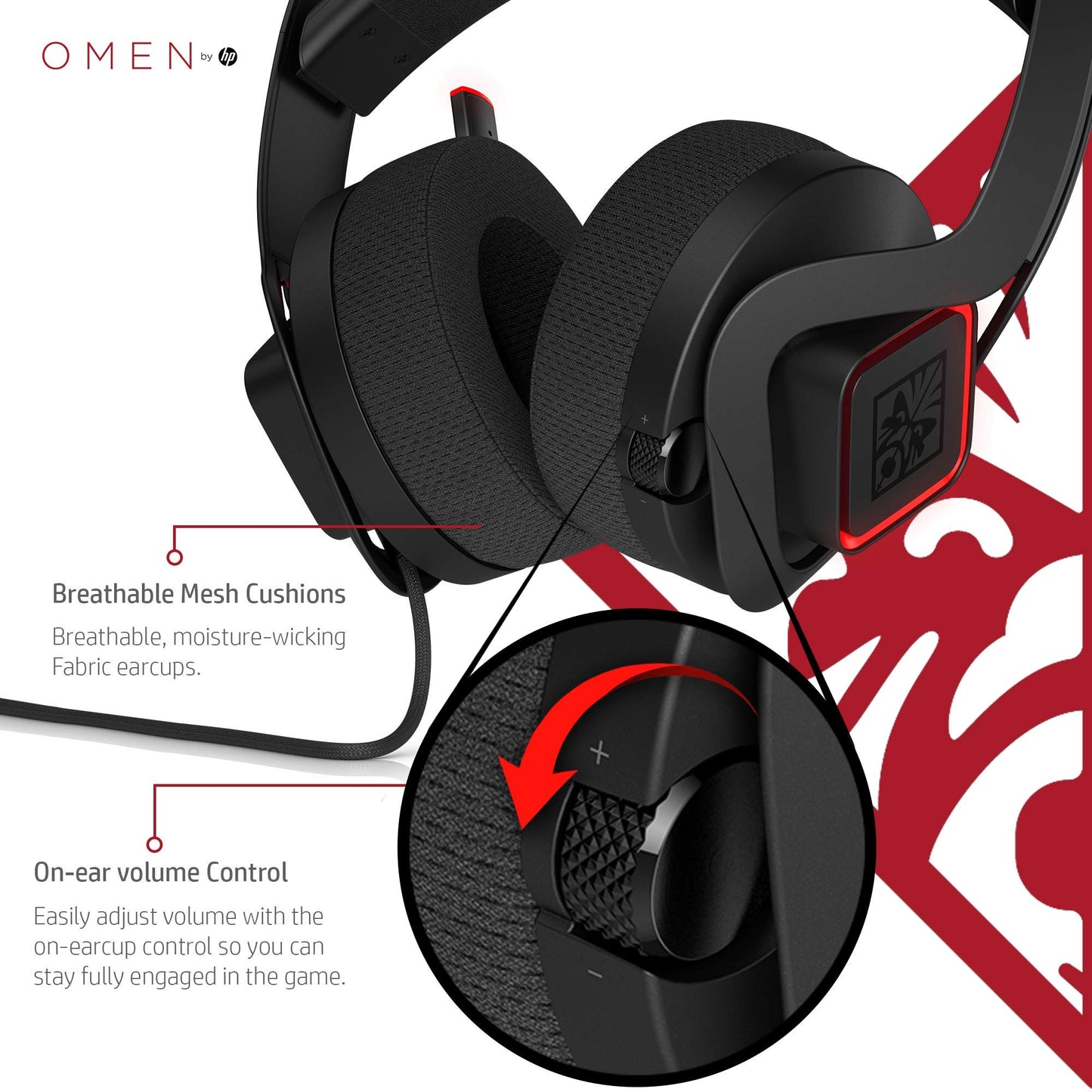 OMEN by HP Mindframe PC Gaming Headset with World's First FrostCap Active Cooling Technology (black)
