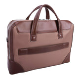 McKlein 18564 USA Harpswell 17" Nylon Dual Compartment Laptop Briefcase Khaki