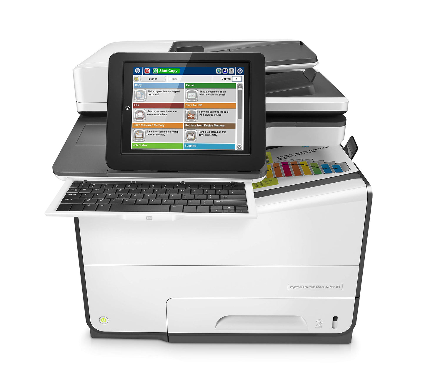 HP G1W41A#BGJ PageWide Enterprise Color Flow MFP 586Z 8"