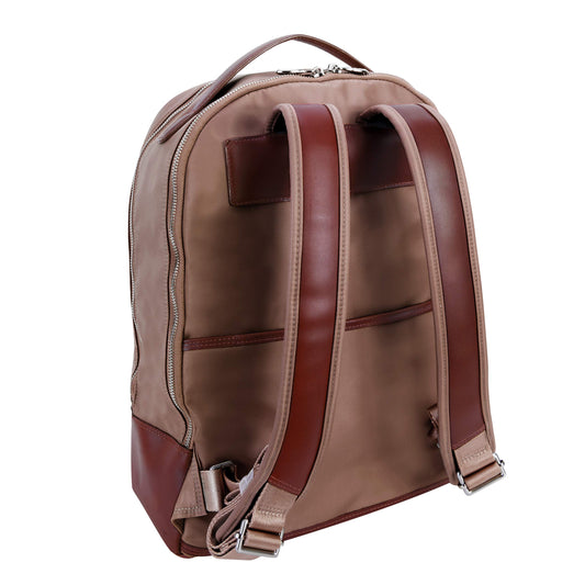 McKlein 18554 USA Parker 15" Nylon Dual Compartment Laptop Backpack Khaki