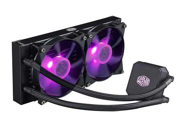 Cooler Master MasterLiquid ML240L RGB All-in-one CPU Liquid Cooler with Dual Chamber Pump Latest INTEL/AMD Support