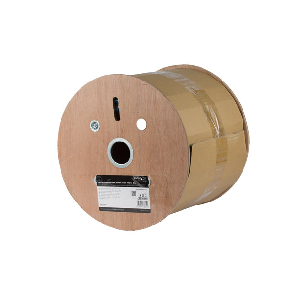 StarTech.com Bulk Cat6a Cable - Blue - 1000 ft - Solid - CMR-Rated - Gigabit Ethernet Cable - RJ45 Cable - Cat6a Ethernet Cable (WIRC6ASPATBL)