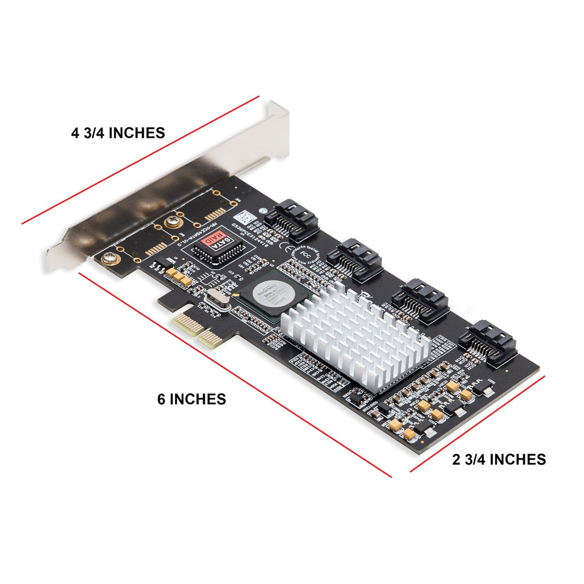 Syba PCI Express SATA II 4X Ports Raid Controller Card, SY-PEX40008