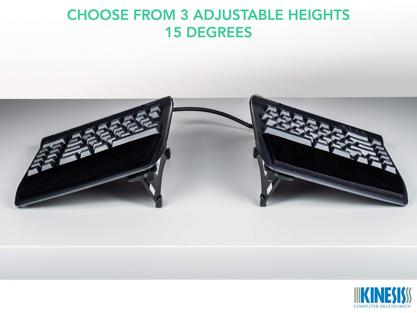 Tenting Accessory for Kinesis Freestyle2 Ergonomic Keyboard, VIP3 with Palm Supports or V3 Without Palm Supports (VIP3)
