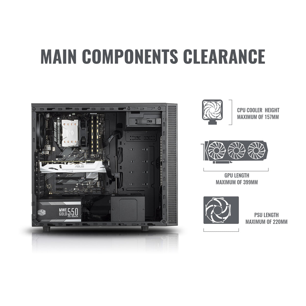Cooler Master MasterBox MCB-E500L-KN5N-S01 Computer Case