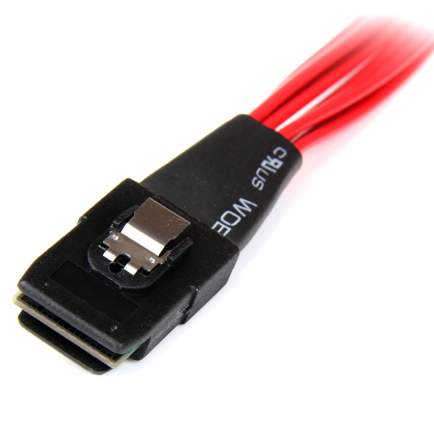 StarTech.com SAS808782P50 50cm Internal Serial Attached SCSI Mini SAS Cable, SFF8087 to 4X SFF8482, Internal Mini SAS Cable (Red)