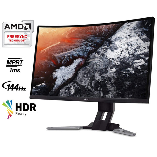 Acer XZ321QU bmijpphzx 31.5" Curved WQHD (2560 x 1440) Monitor with AMD FREESYNC Technology | 1ms | 144Hz Refresh | HDR Ready | (Display Port, Mini Display Port & 2 x HDMI Ports)