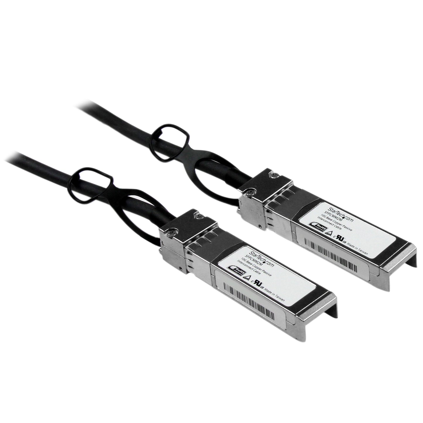 StarTech.com Cisco SFP-H10GB-CU2M Compatible SFP+ 10-Gigabit Ethernet Passive Twinax Direct Attach Cable - 2 m (6.6 ft) - 10 GbE (SFPCMM2M)