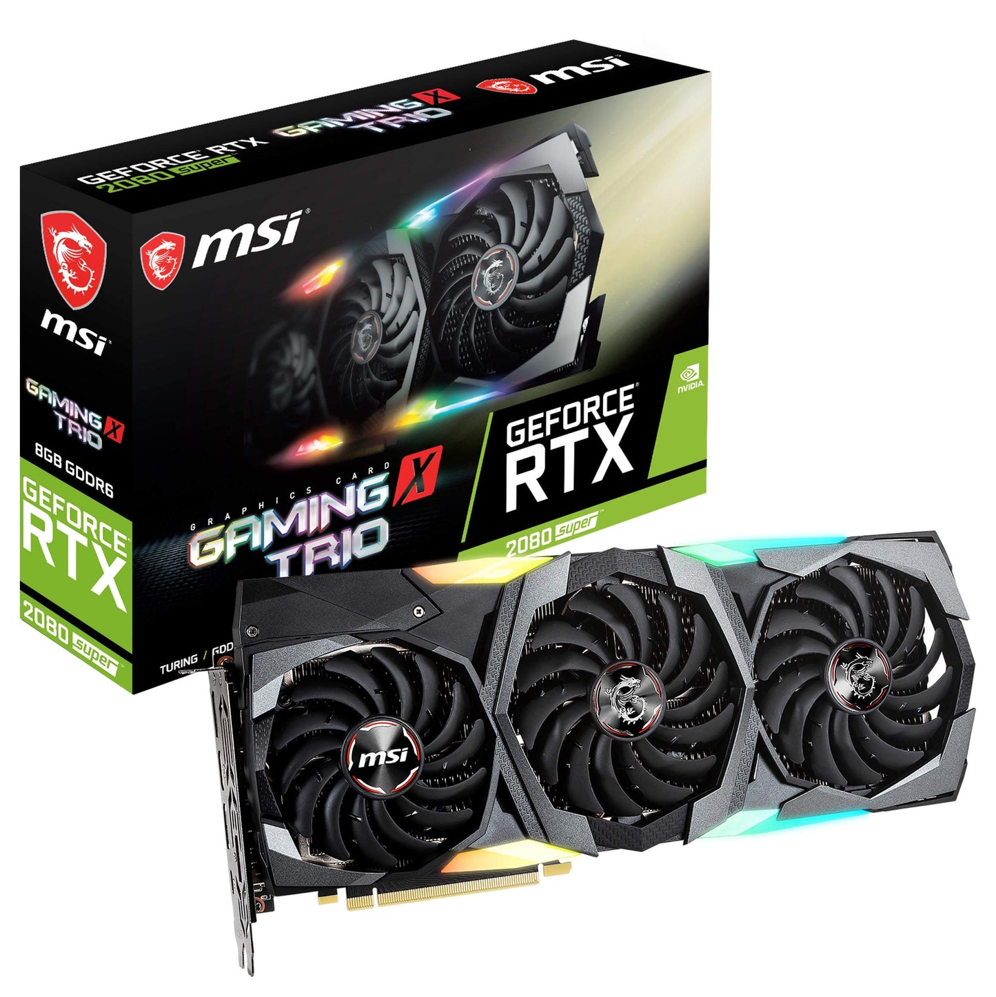 MSI Gaming GeForce RTX 2080 Super 8GB GDRR6 256-Bit HDMI/DP Nvlink Tri-Frozr Turing Architecture Overclocked Graphics Card (RTX 2080 Super Gaming X Trio)
