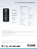 D-LINK Wireless N900 Dual Band Gigabit App-Enabled Router w/ SmartBeam (DIR-855L)
