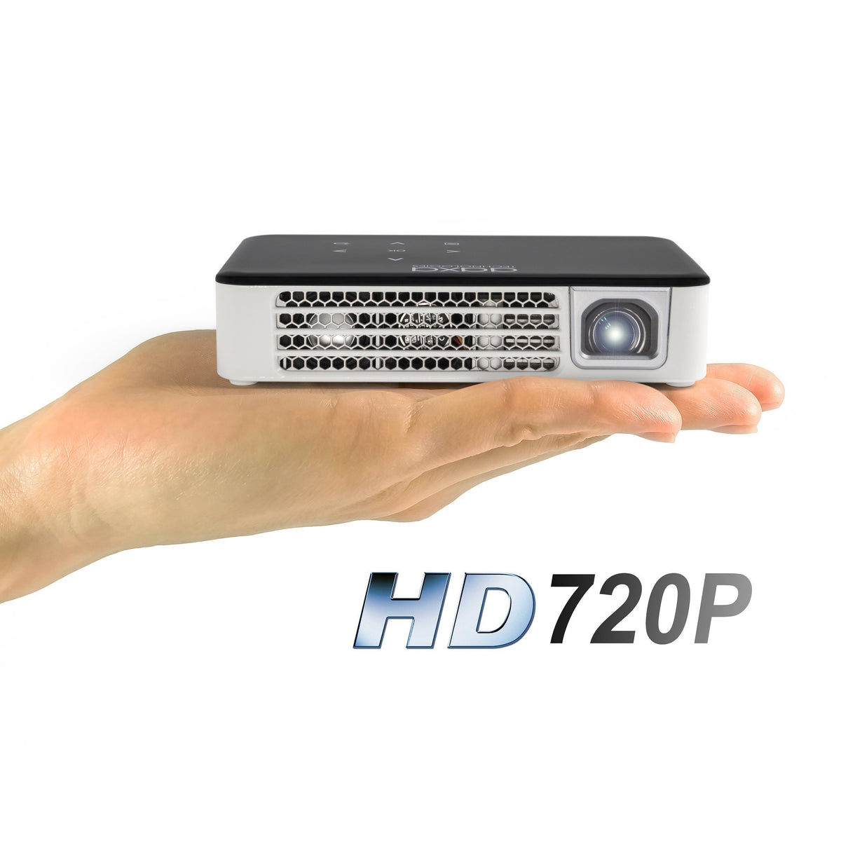 AAXA P300 Neo LED Video Projector with 2.5 Hour Rechargeable Battery, Onboard Media Player, HDMI/Mini VGA/USB/microSD Inputs, iPhone iPad PS4 Xbox Compatible, 1080p Support