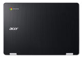 Acer Chromebook Professional Spin Series, Convertible, Ruggedized,  11.6" LCD Touch Screen, Intel Celeron 3350, 4GB Ram, 32Gb eMMC, Black, Chrome OS, R751T-C8HR-CA